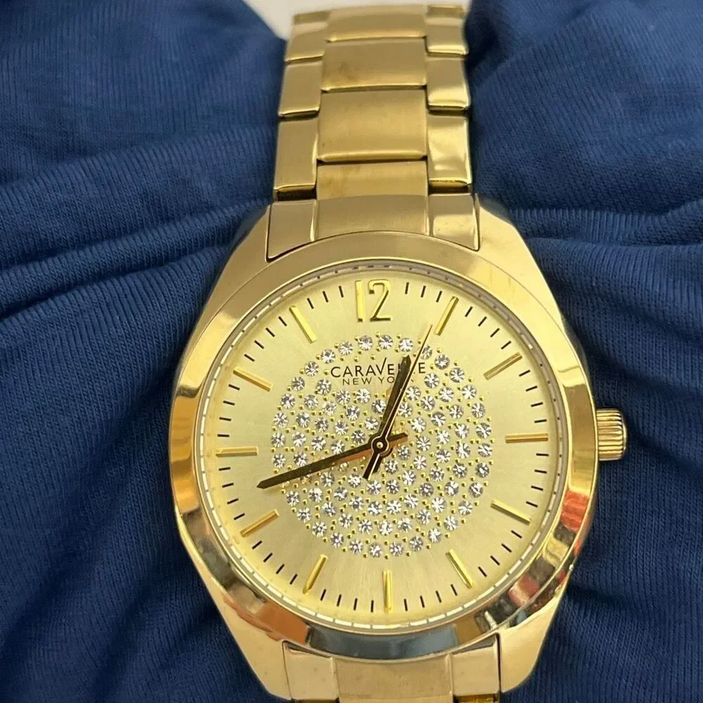 Caravelle New York by Bulova Women's Gold-Tone Water Resistant‎ Wristwatch